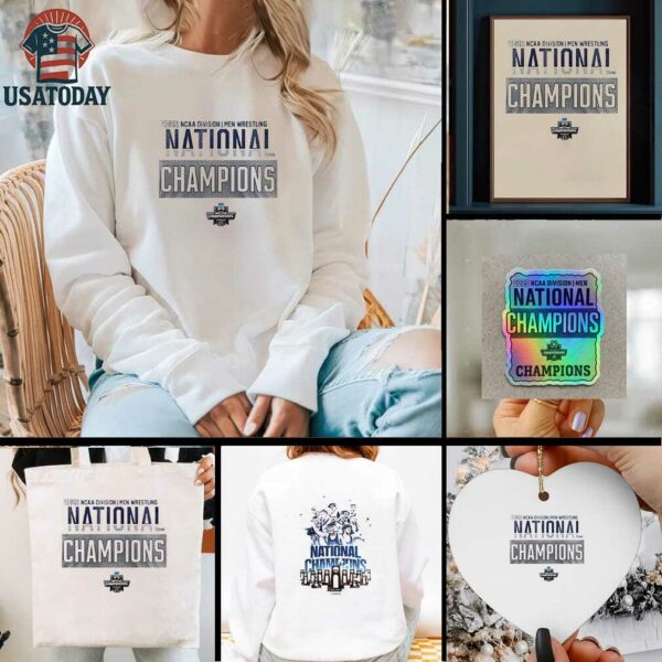 Penn State wrestling national champions NCAA division graphic shirt