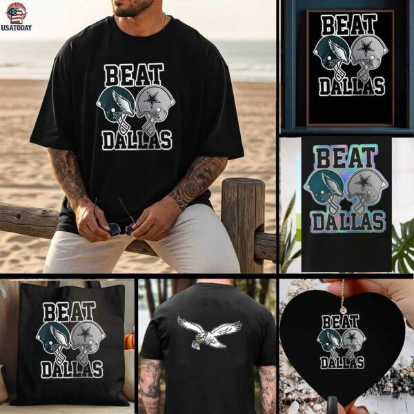 Philadelphia Eagles beat Dallas Cowboys hemets shirt