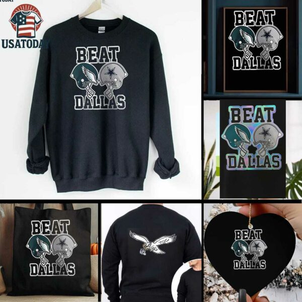 Philadelphia Eagles beat Dallas Cowboys hemets shirt