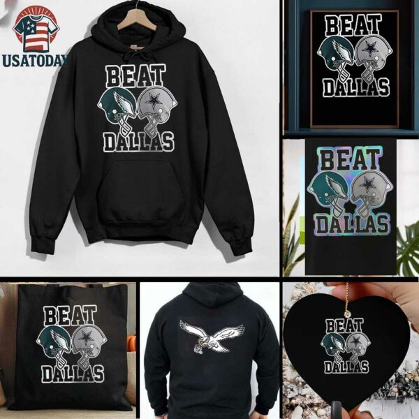 Philadelphia Eagles beat Dallas Cowboys hemets shirt
