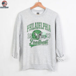 Philadelphia Eagles helmet American football team game day retro shirt