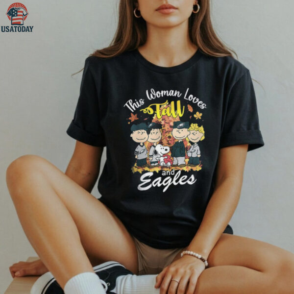 Philadelphia Eagles x Snoopy this woman loves fall shirt