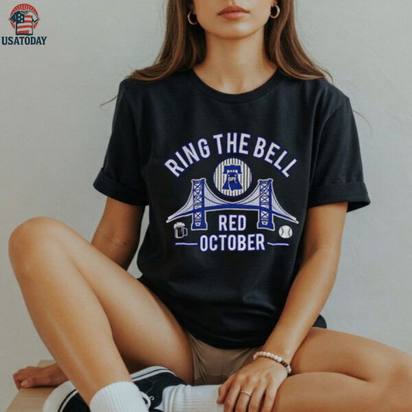 Philadelphia Phillies Baseball Red October ring the bell MLB 2025 shirt