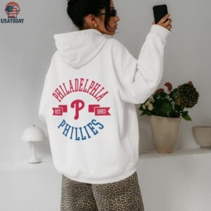 Philadelphia Phillies G III 4Her by Carl Banks Women’s Super Slim Fit Lightweight City Graphic T Shirt