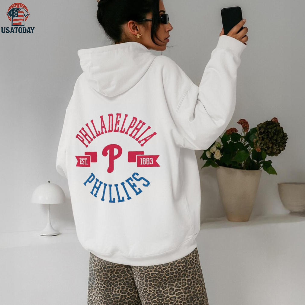 Philadelphia Phillies G III 4Her by Carl Banks Women's Super Slim Fit Lightweight City Graphic T Shirt