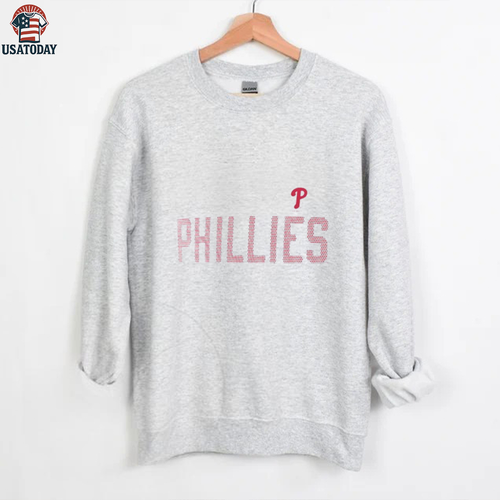 Philadelphia Phillies G III 4Her by Carl Banks Women’s Super Slim Fit Lightweight Dot Print V Neck T Shirt Philadelphia Phillies G III 4Her by Carl Banks Women’s Super Slim Fit Lightweight Dot Print V Neck T Shirt