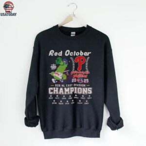 Philadelphia Phillies Red October B2B NL East Division Champions shirt