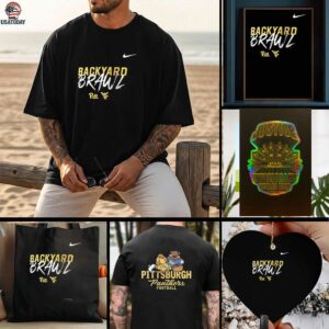 Pittsburgh Panthers Backyard Brawl Pitt mascot vintage shirt
