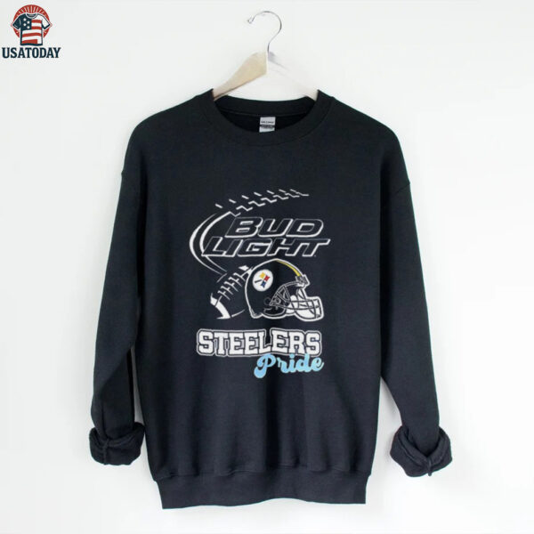 Pittsburgh Steelers Bud Light pride helmet shirt