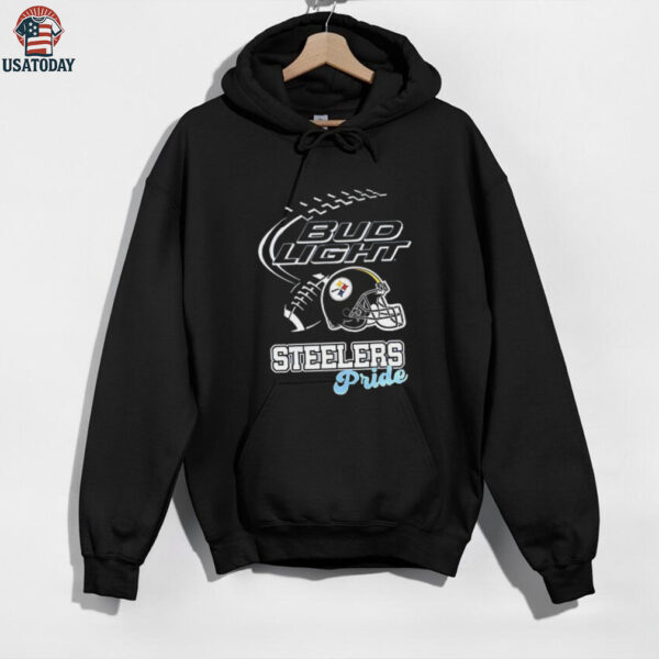 Pittsburgh Steelers Bud Light pride helmet shirt