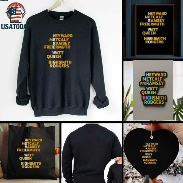 Pittsburgh Steelers Football Here We Go Names t shirt