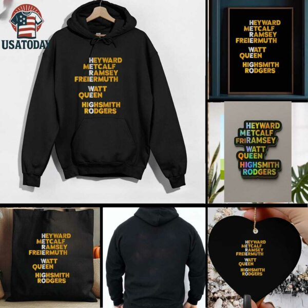Pittsburgh Steelers Football Here We Go Names t shirt