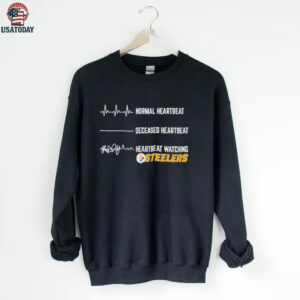Pittsburgh Steelers Football NFL normal heartbeat deceased heartbeat heartbeat watching shirt
