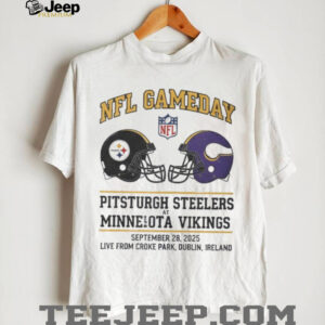 Pittsburgh Steelers vs Minnesota Vikings Sep 28 2025 Croke Park Gameday shirt