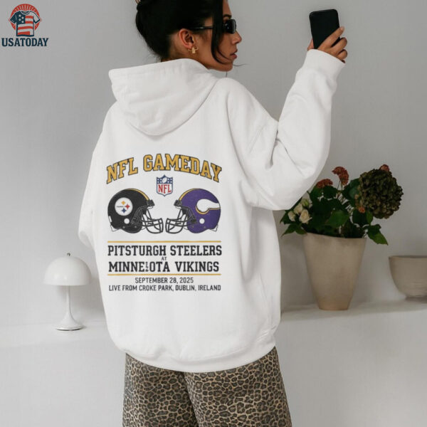 Pittsburgh Steelers vs Minnesota Vikings Sep 28 2025 Croke Park Gameday shirt