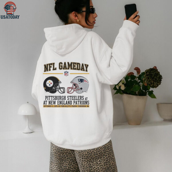 Pittsburgh Steelers vs New England Patriots Sep 21 2025 Gillette Stadium Gameday shirt