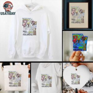MSU Bulldogs vs Arkansas Razorbacks 2025 Fayetteville AR game day football shirt