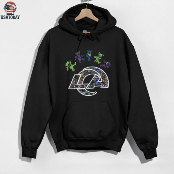Los Angeles Rams x Grateful Dead night 2025 bears logo shirt