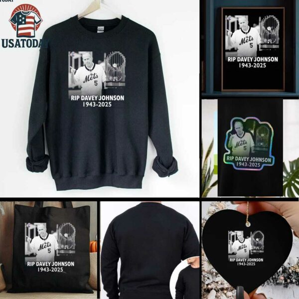 RIP Davey Johnson New York Mets 1943 2025 thank you the memories shirt