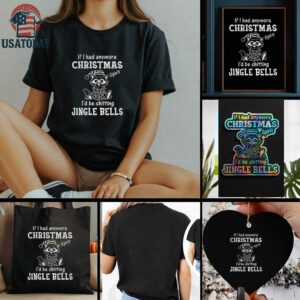 Raccoon if I had anymore christmas spirit Id be shitting jingle bells t shirt