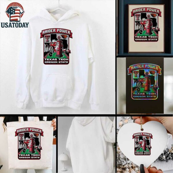 Raider Power Texas Tech Vs Oregon State 2025 Shirt
