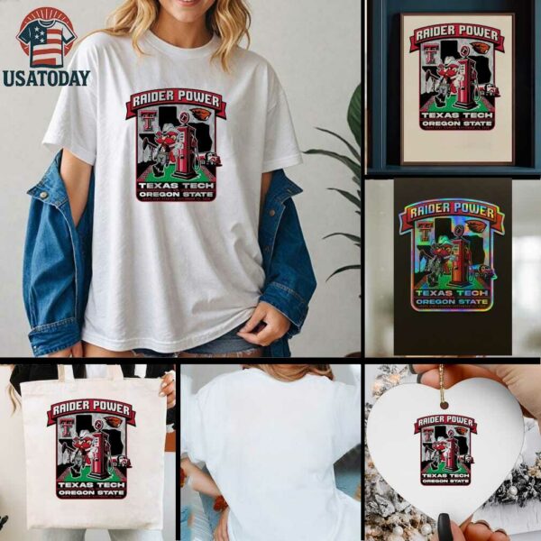 Raider Power Texas Tech Vs Oregon State 2025 Shirt