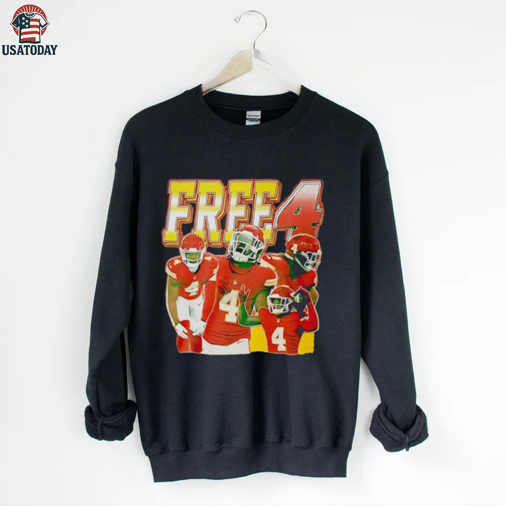 Rashee Rice Free 4 Kansas City Chiefs football shirt Rashee Rice Free 4 Kansas City Chiefs football shirt