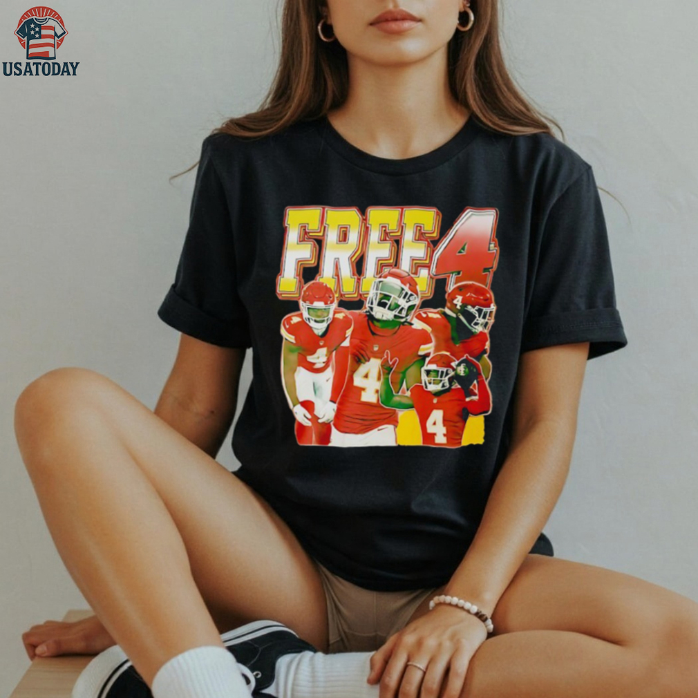 Rashee Rice Free 4 Kansas City Chiefs football shirt Rashee Rice Free 4 Kansas City Chiefs football shirt