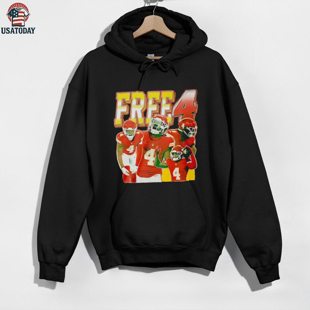 Rashee Rice Free 4 Kansas City Chiefs football shirt Rashee Rice Free 4 Kansas City Chiefs football shirt