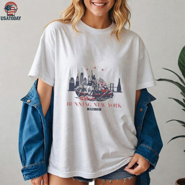 Running New York since 1776 USA team shirt