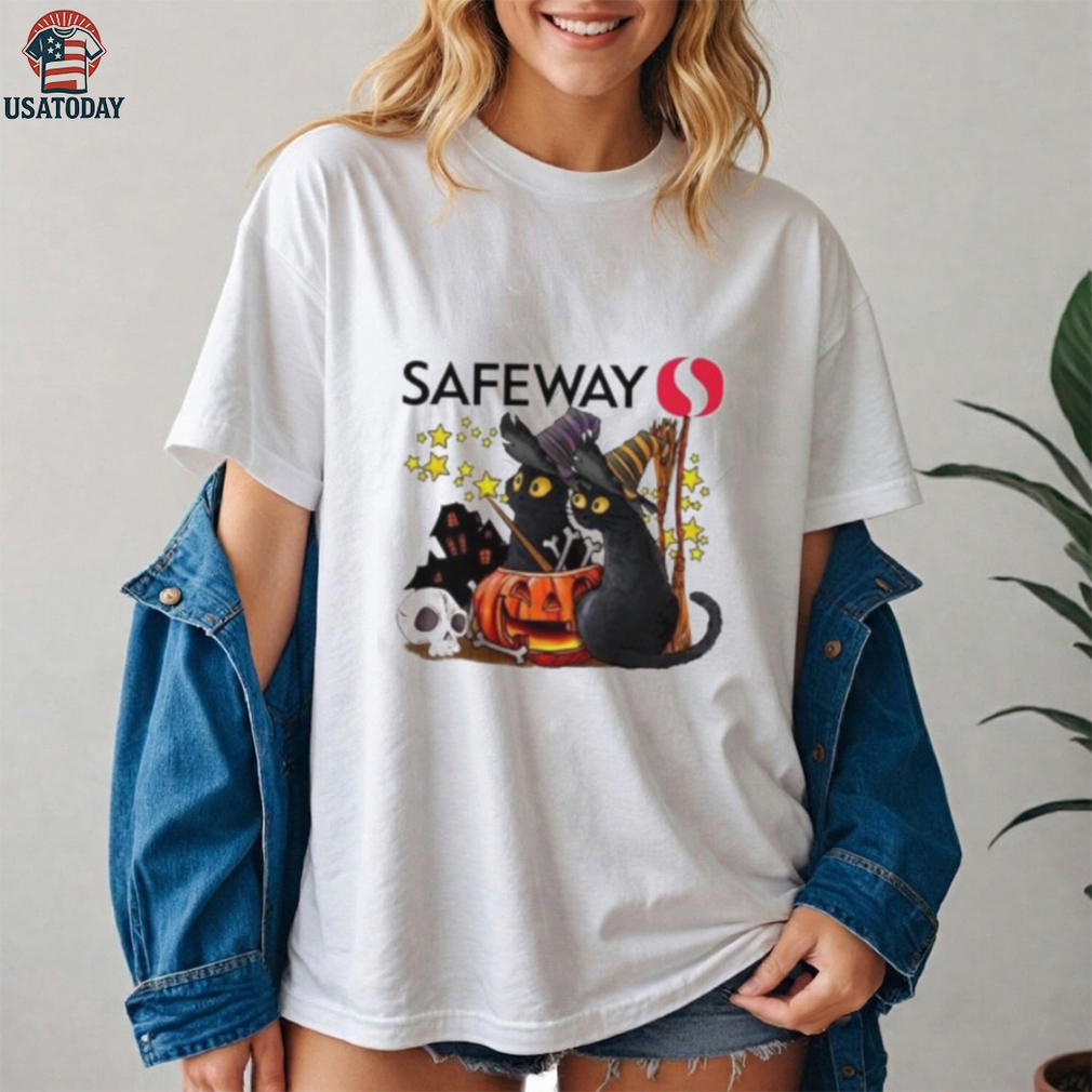 Safeway X Black Cat Witch Halloween 2025 T shirt Safeway X Black Cat Witch Halloween 2025 T shirt