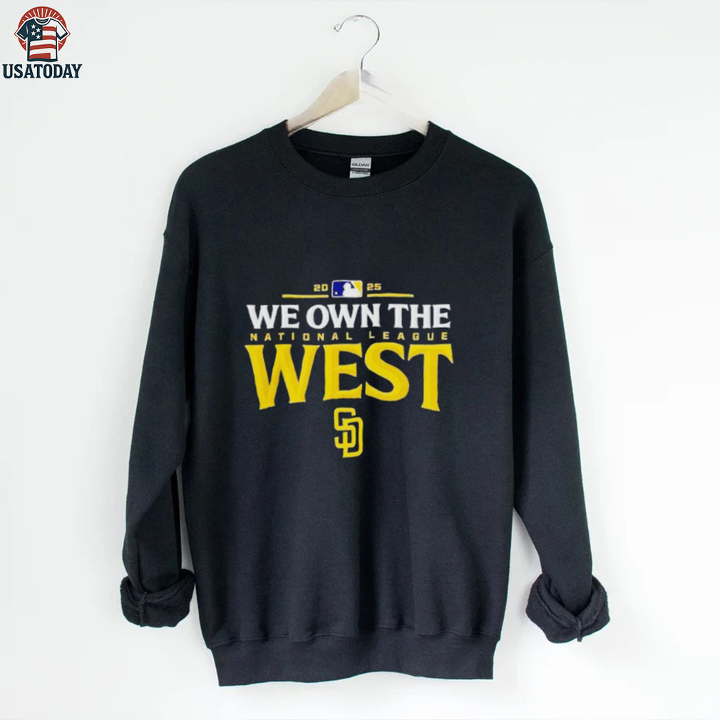 San Diego Padres we own the national league West 2025 MLB division champions shirt San Diego Padres we own the national league West 2025 MLB division champions shirt