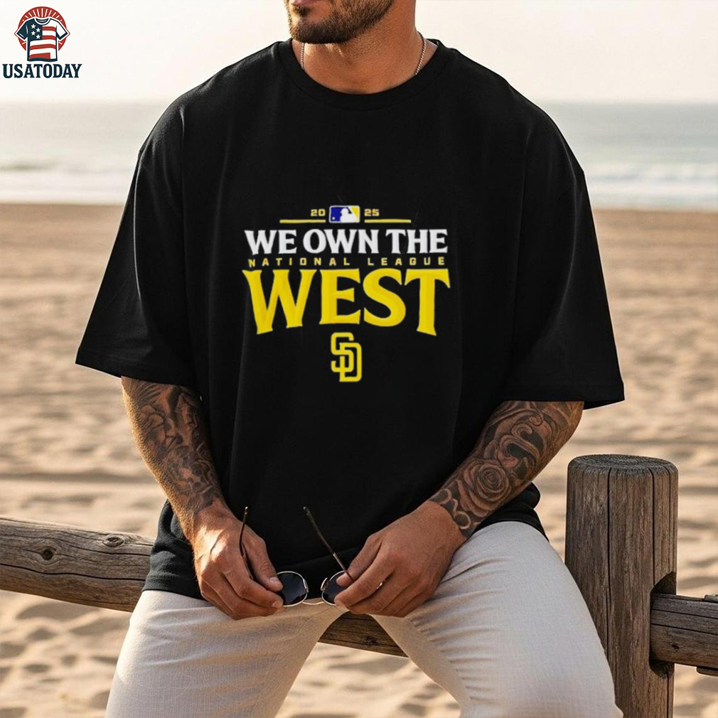 San Diego Padres we own the national league West 2025 MLB division champions shirt San Diego Padres we own the national league West 2025 MLB division champions shirt