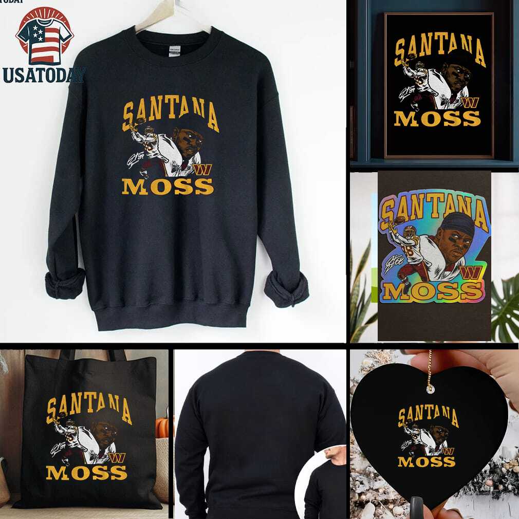 Santana Moss Washington Commanders NFL signature graphic shirt