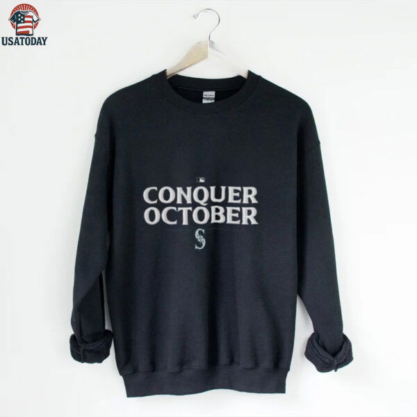 Seattle Mariners Conquer October 2025 Playoffs T shirt