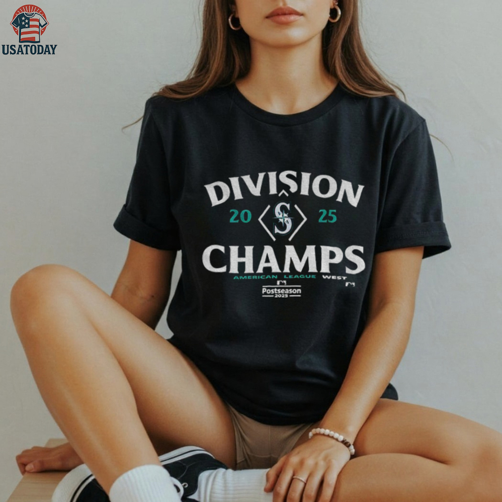 Seattle Mariners MLB Baseball Division Champs American League West Postseason 2025 logo shirt Seattle Mariners MLB Baseball Division Champs American League West Postseason 2025 logo shirt