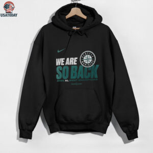 Seattle Mariners Nike We Are So Back AL West Division Champions Postseason 2025 shirt