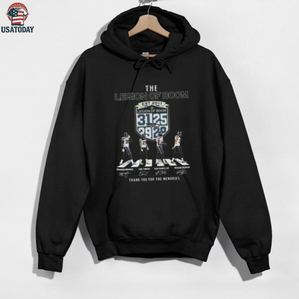 Seattle Mariners The Legion Of Boom Signatures Thank You For The Memories T shirt