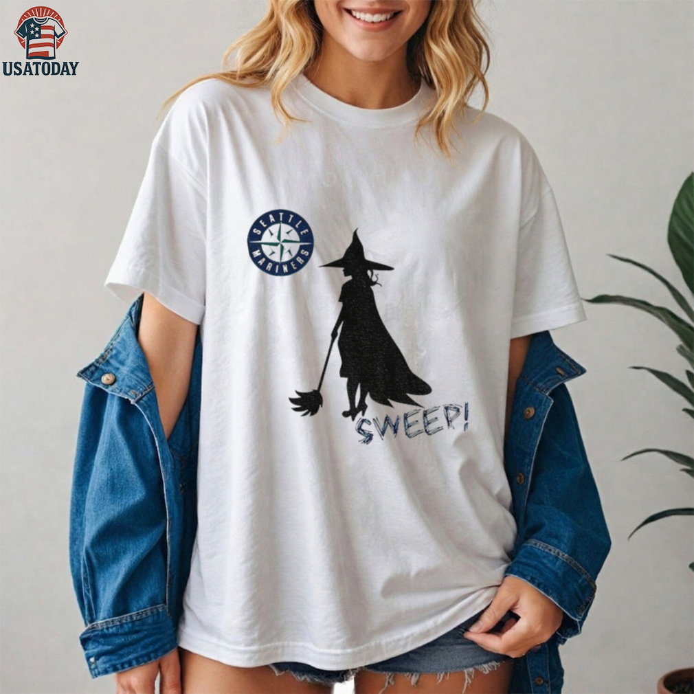 Seattle Mariners Witch sweep MLB baseball shirt Seattle Mariners Witch sweep MLB baseball shirt