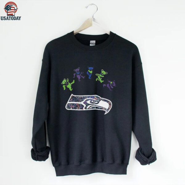 Seattle Seahawks x Grateful Dead night 2025 bears logo shirt