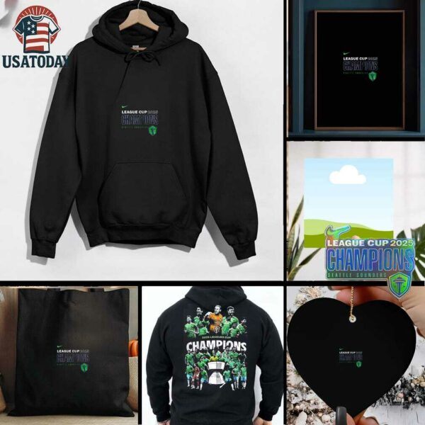 Seattle Sounders League cup 2025 champions team graphic shirt