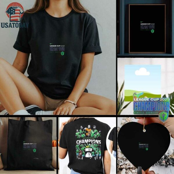 Seattle Sounders League cup 2025 champions team graphic shirt