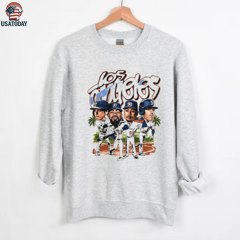 Shohei Ohtani Teoscar Hernández Mookie Betts Freddie Freeman Los Angeles Dodgers caricature MLB summer shirt Shohei Ohtani Teoscar Hernández Mookie Betts Freddie Freeman Los Angeles Dodgers caricature MLB summer shirt