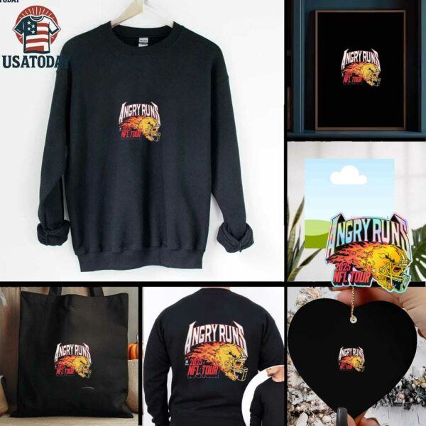 Skull Angry Runs 2025 Nfl Tour Shirt