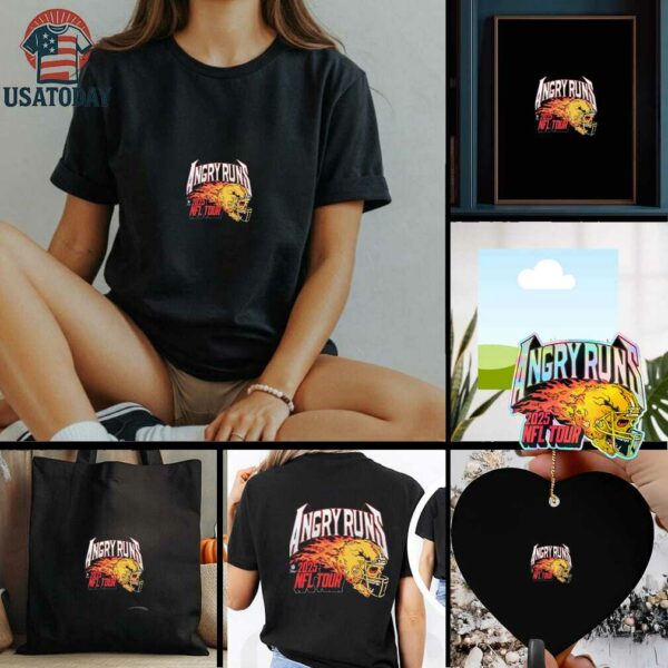 Skull Angry Runs 2025 Nfl Tour Shirt