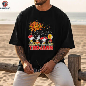 Snoopy And Friends Trojans Sports Team It’s The Most Wonderful Time Of The Year Autumn shirt