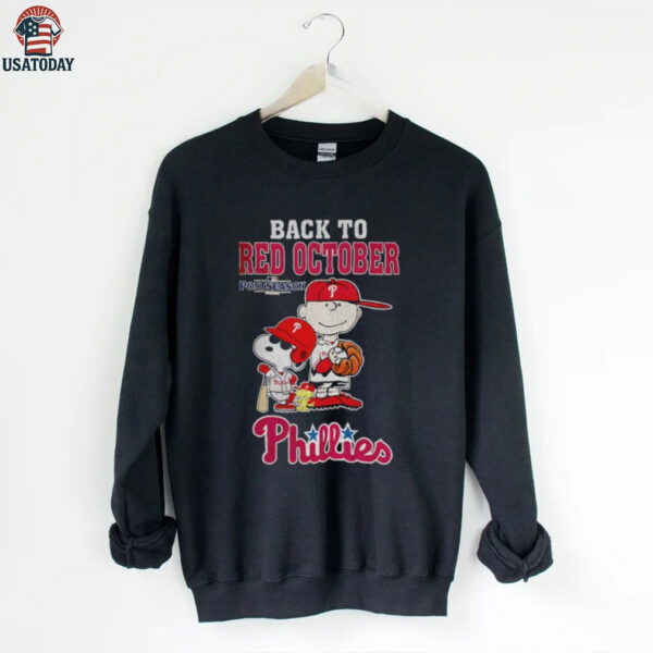 Snoopy and Charlie Brown Philadelphia Phillies Back to Red October Postseason shirt