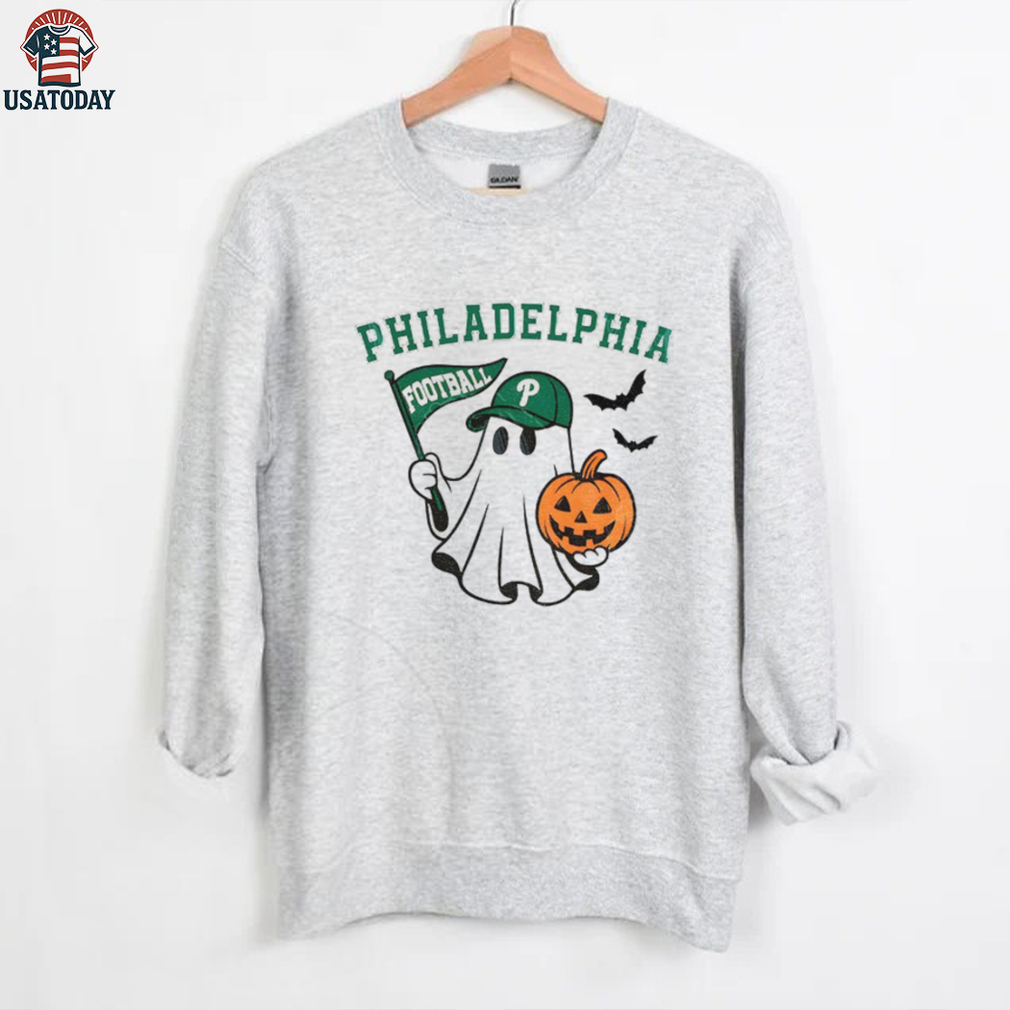 Spooky and pumpkin Philadelphia Eagles American football team game day Halloween shirt Spooky and pumpkin Philadelphia Eagles American football team game day Halloween shirt