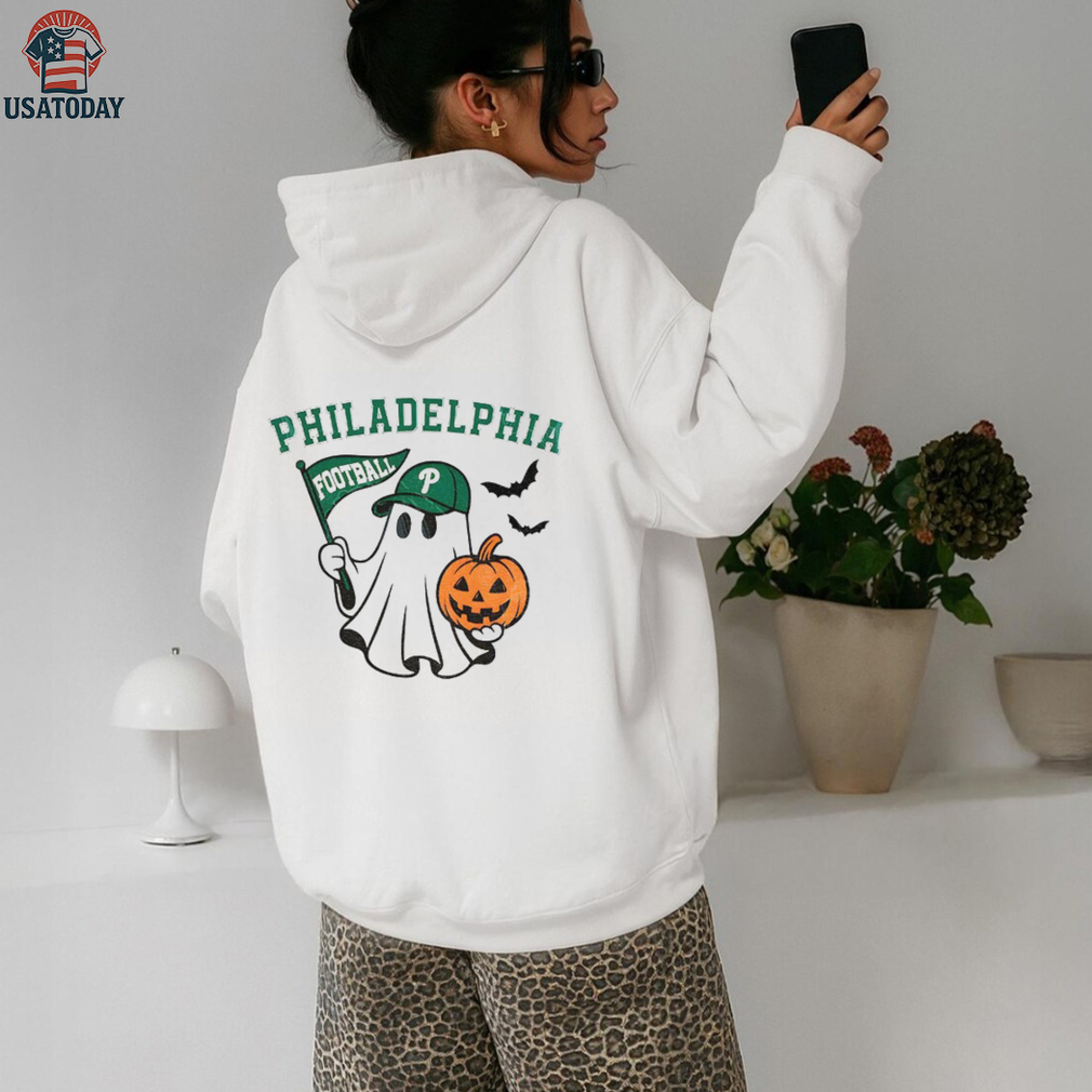 Spooky and pumpkin Philadelphia Eagles American football team game day Halloween shirt Spooky and pumpkin Philadelphia Eagles American football team game day Halloween shirt