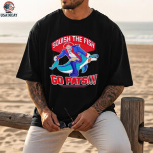 Squish the fish go pats New England Patriots hit Miami Dolphins shirt